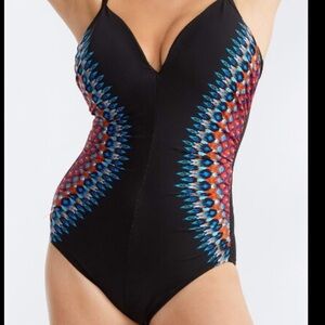 Miraclesuit MULTI Nepali Temptation Underwire One-Piece Swimsuit, US 16